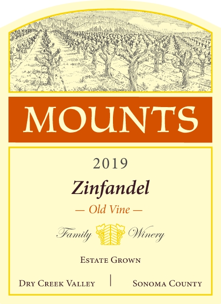 Product Image for 2019 Mounts Old Vine Zinfandel Estate Dry Creek Valley